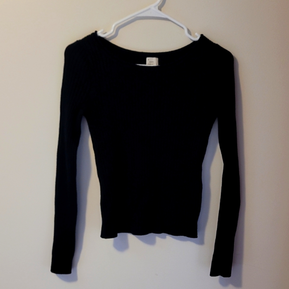 Black Long Sleeve Top
